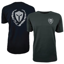 Load image into Gallery viewer, mens-black-grey-shirt-gym-wear-apparel-lifestyle-wear-clothing-strive-to-conquer-shirts