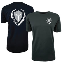 Load image into Gallery viewer, mens-black-grey-white-shirt-gym-wear-apparel-lifestyle-wear-clothing-strive-to-conquer-shirts