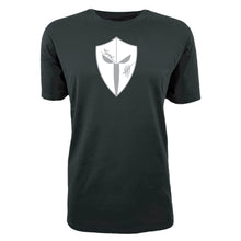 Load image into Gallery viewer, mens-black-white-grey-gym-wear-shirt-fitness-apparel-strive-to-conquer-pursue-collection