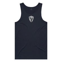 Load image into Gallery viewer, mens-navy-grey-black-gym-wear-tank-top-singlet-body-building-fitness-apparel-strive-to-conquer-pursue-collection