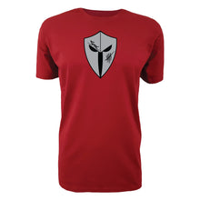 Load image into Gallery viewer, mens-red-grey-black-gym-wear-shirt-fitness-apparel-strive-to-conquer-pursue-collection