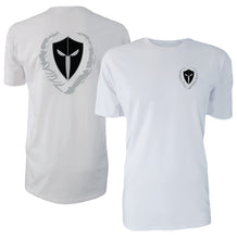 Load image into Gallery viewer, mens-white-black-grey-shirt-gym-wear-apparel-lifestyle-wear-clothing-strive-to-conquer-shirts