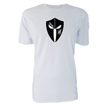 Load image into Gallery viewer, mens-white-black-white-gym-wear-shirt-fitness-apparel-strive-to-conquer-pursue-collection