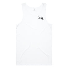 Load image into Gallery viewer, mens-white-grey-black-gym-wear-apparel-tank-top-singlet-fitness-apparel-strive-to-conquer-flex-tank-top-small