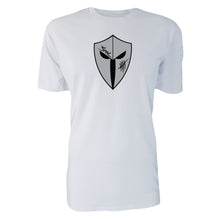 Load image into Gallery viewer, mens-white-grey-black-gym-wear-shirt-fitness-apparel-strive-to-conquer-pursue-collection