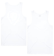 Load image into Gallery viewer, mens-white-two-tone-gym-wear-tank-top-singlet-fitness-apparel-strive-to-conquer-triumph-collection