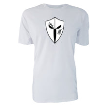 Load image into Gallery viewer, mens-white-white-black-gym-wear-shirt-fitness-apparel-strive-to-conquer-pursue-collection