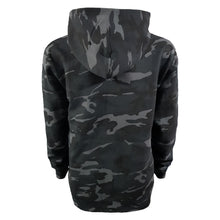 Load image into Gallery viewer, strive to conquer mens navy camo hoodie long sleeve jumper top spartan helmet set goals conquer repeat back
