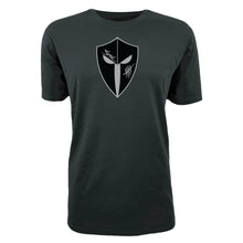 Load image into Gallery viewer, mens-black-black-grey-gym-wear-shirt-fitness-apparel-strive-to-conquer-pursue-collection
