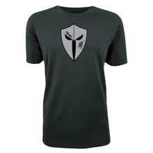 Load image into Gallery viewer, mens-black-grey-black-gym-wear-shirt-fitness-apparel-strive-to-conquer-pursue-collection
