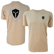 Load image into Gallery viewer, mens-tan-black-grey-shirt-gym-wear-apparel-lifestyle-wear-clothing-strive-to-conquer-shirts
