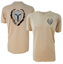 Load image into Gallery viewer, mens-tan-grey-black-shirt-gym-wear-apparel-lifestyle-wear-clothing-strive-to-conquer-shirts
